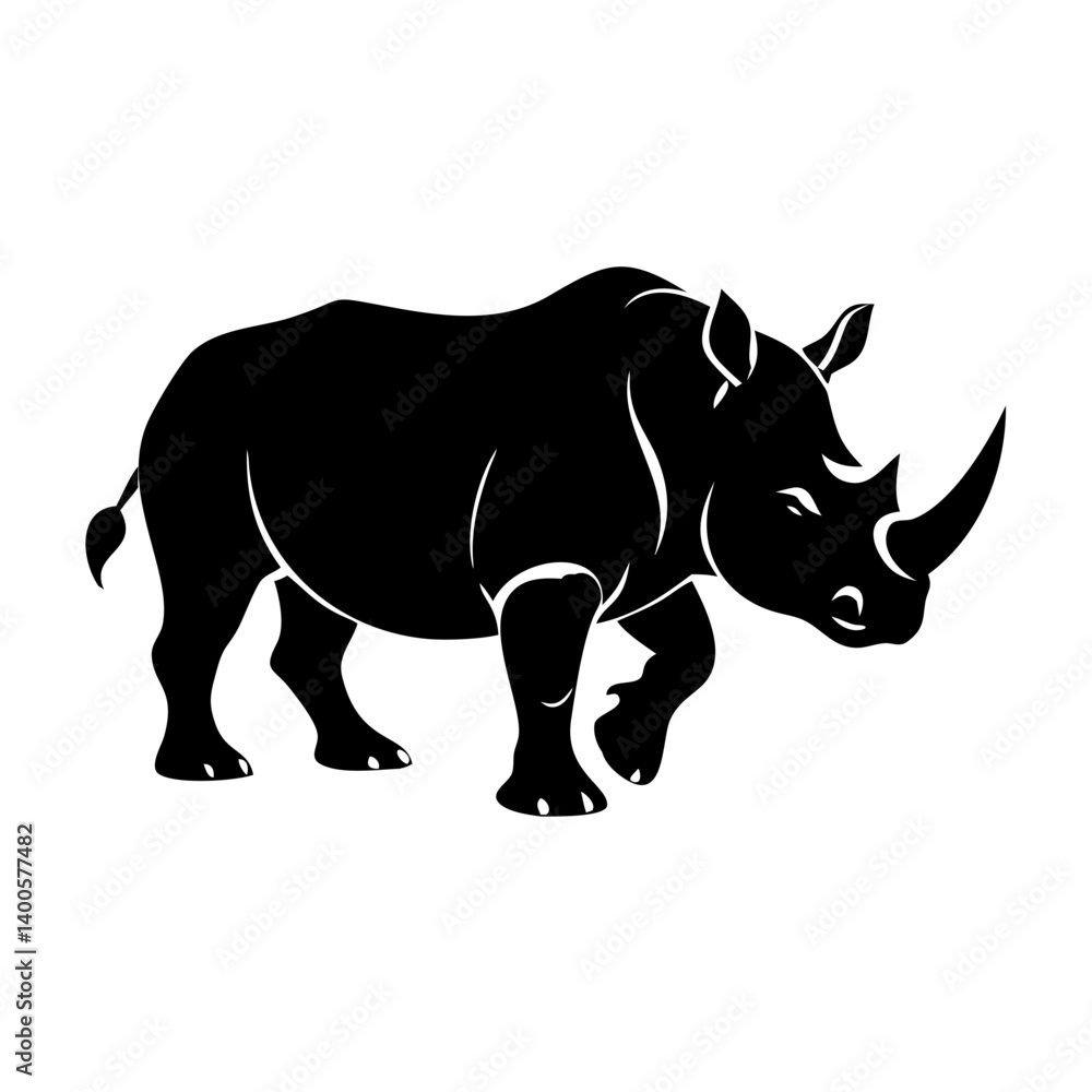 rhino icon, rhino silhouette vector illustration-simple silhouette illustration of rhino, perfect for rhino logos and icons rhino icon, rhino silhouette vector illustration-simple silhouette illustration of rhino, perfect for rhino logos and icons