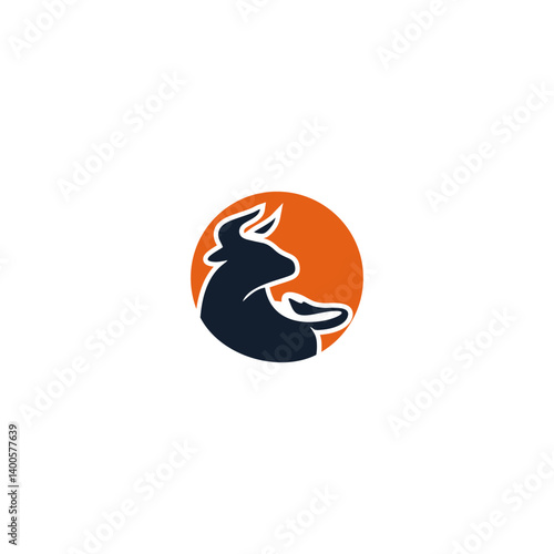cow logo vector