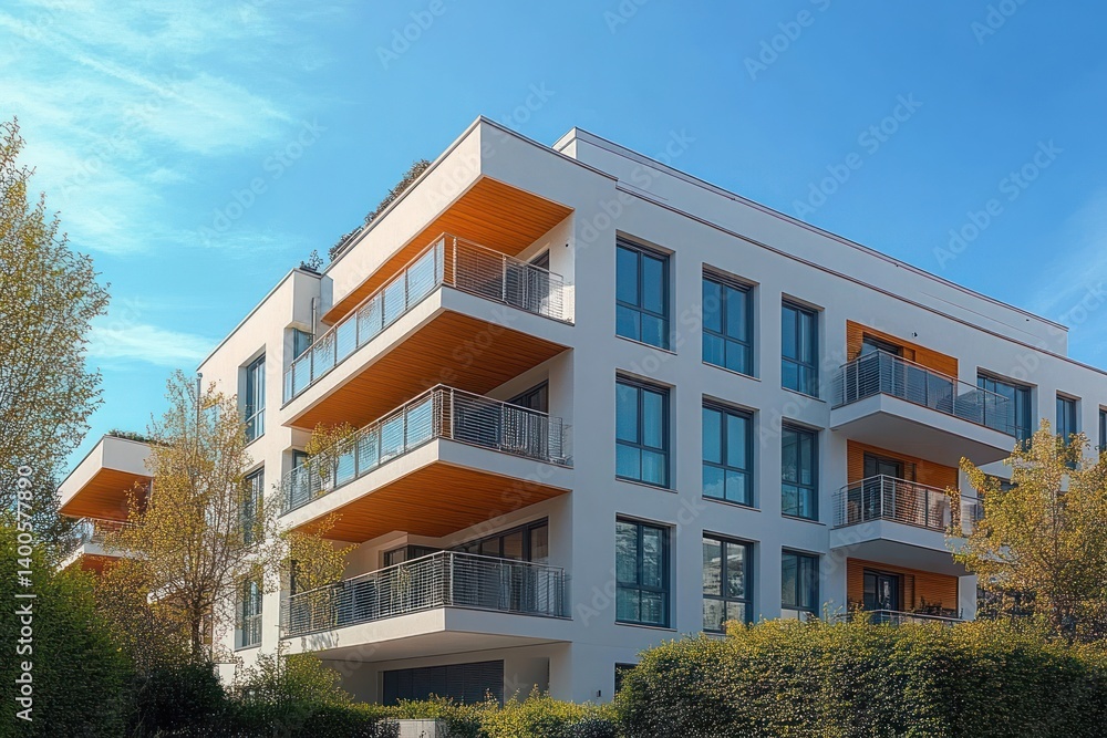 Modern Eco-Friendly Apartment Complex with Green Courtyard Sustainable Living in Urban Area Modern Eco-Friendly Apartment Complex with Green Courtyard Sustainable Living in Urban Area
