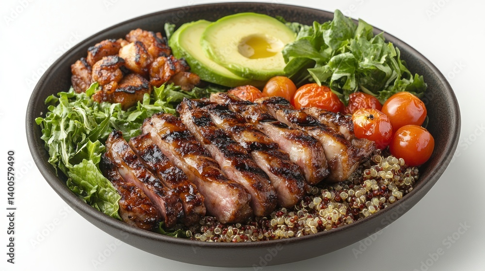 Grilled steak, quinoa, and avocado bowl (1) Grilled steak, quinoa, and avocado bowl (1)