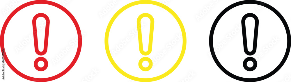 Attention caution sign warning symbol icon set danger Exclamation mark signs Attention caution sign warning symbol icon set danger Exclamation mark signs