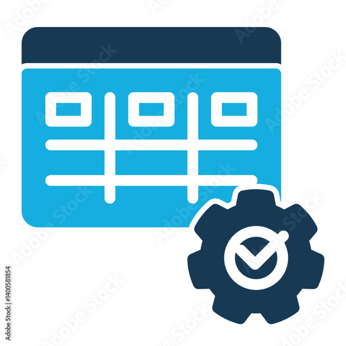 Scheduling Icon Duo Tone Style for Efficiency Pack Icon Themes
