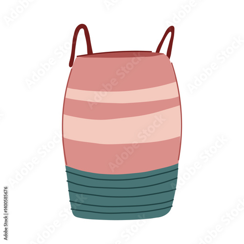 caddy basket for storage cartoon vector illustration