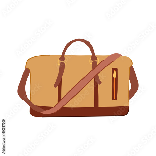 suitcase carry on bag cartoon vector illustration