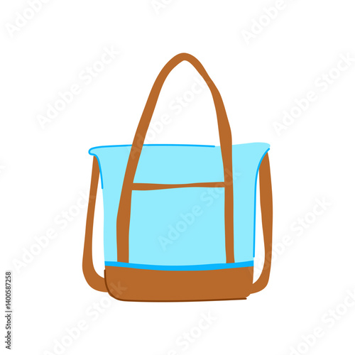 cabin carry on bag cartoon vector illustration