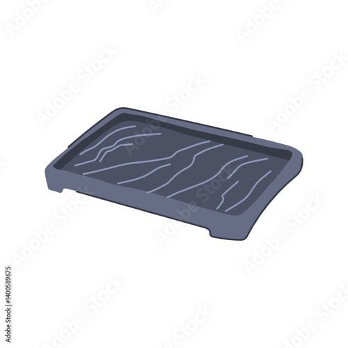 arrangement decorative tray cartoon vector illustration