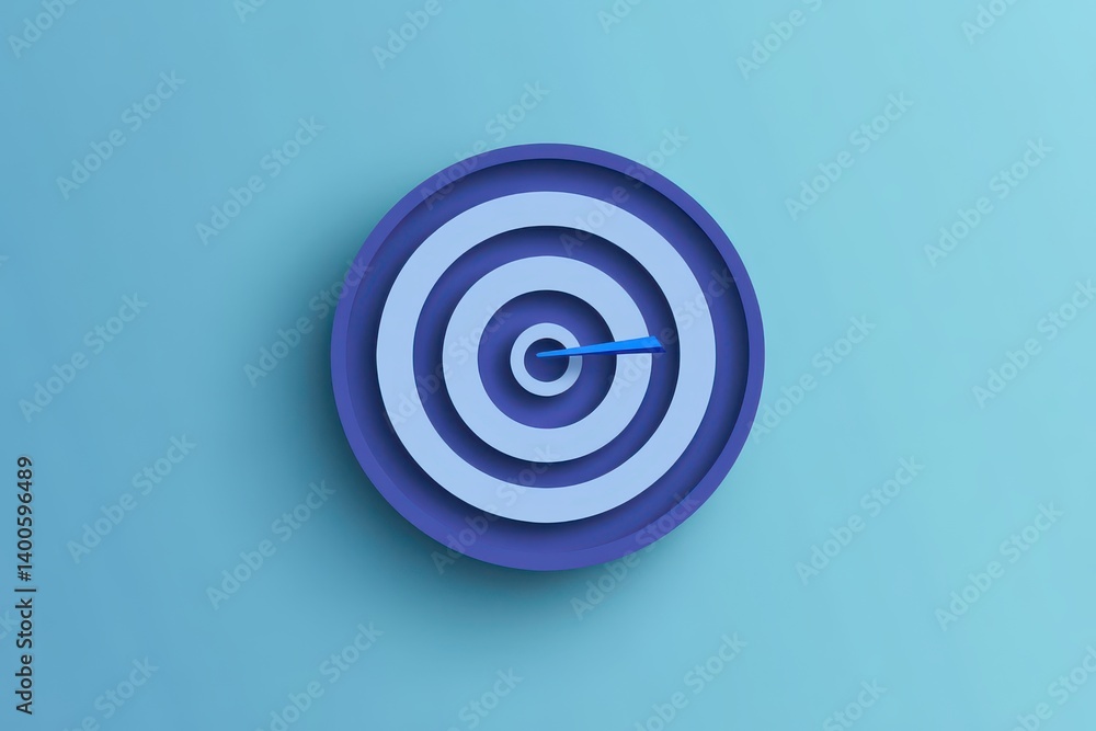 Target with arrow pointing center on white background Target with arrow pointing center on white background