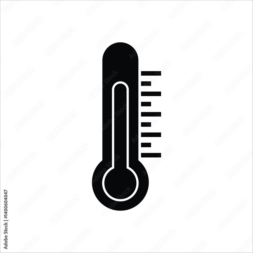 ermometer vector icon line template ermometer vector icon line template