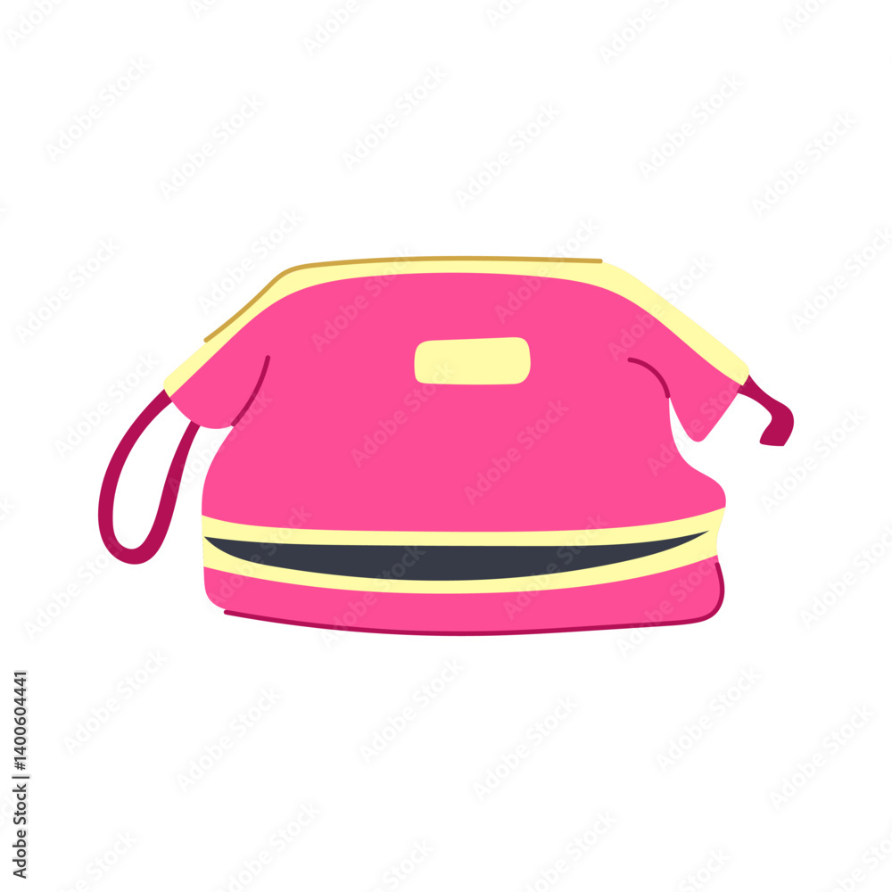 versatile toiletry bag cartoon vector illustration