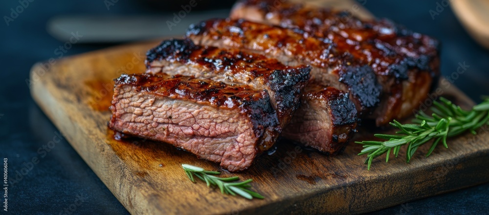 Sliced Grilled Steak with Glaze Sliced Grilled Steak with Glaze