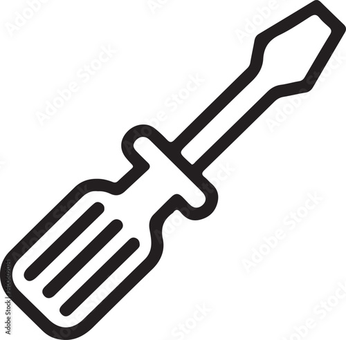 set of screwdriver bits isolated