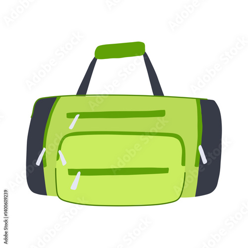 pack weekender bag cartoon vector illustration