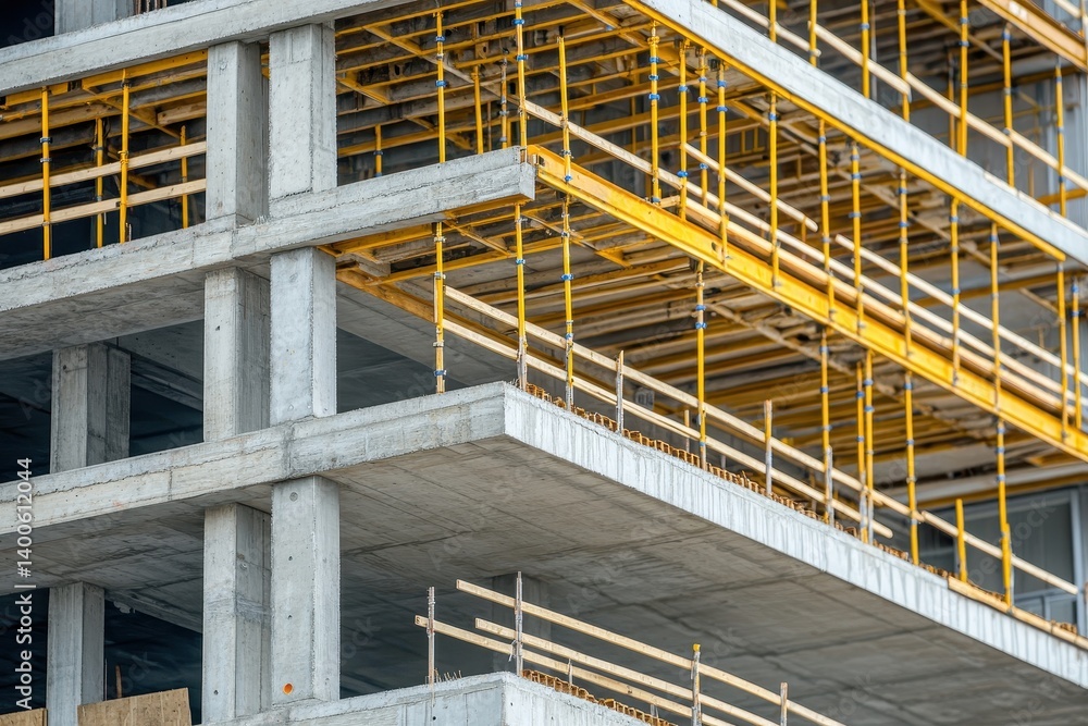 Fototapeta premium High-rise building under construction