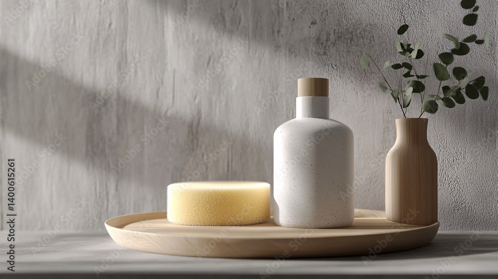 Sleek and Modern Dish Soap Bottle with Sponge for Kitchen Cleaning Sleek and Modern Dish Soap Bottle with Sponge for Kitchen Cleaning