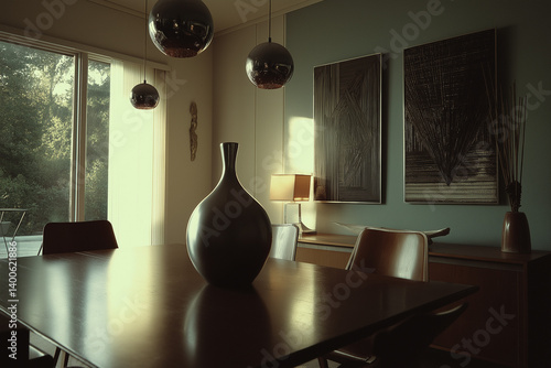 1980s Mid-Century Modern Home Steel Wood