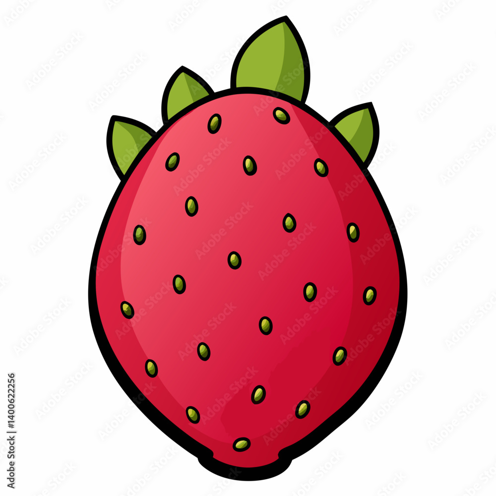 Obraz premium strawberry on white background
