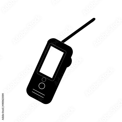 Laser distance meter silhouette