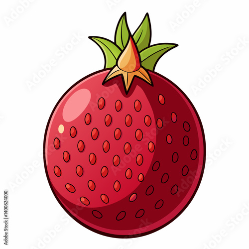 strawberry isolated on white background