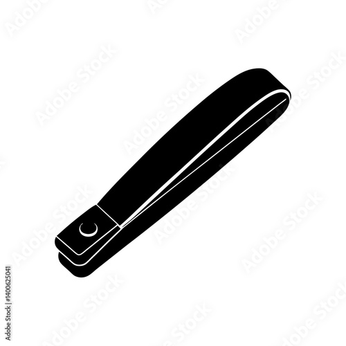 Nail clipper silhouette illustration