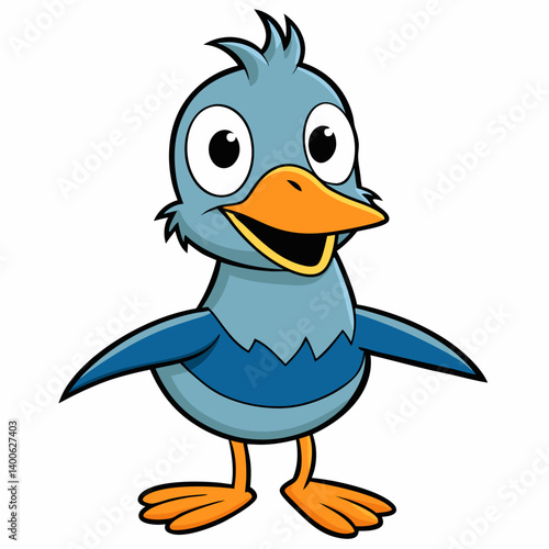 bird, cartoon, animal, vector, illustration, blue, duck, twitter, chicken, icon, nature, funny, feather, cute, isolated, character, art, fun, tweet, baby, beak, egg, wing, bluebird, symbol