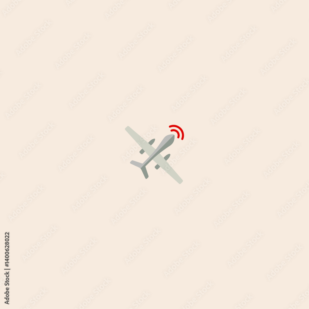 Drone icon flat vector design. Drone icon flat vector design.