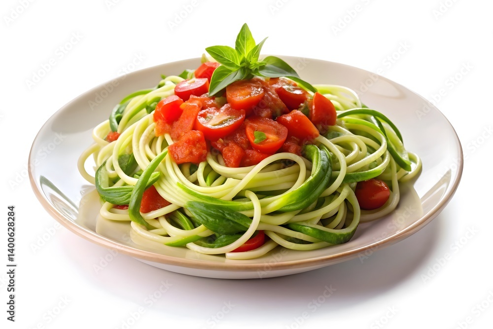 Delicious Zucchini Noodles with a Tomato Sauce Delicious Zucchini Noodles with a Tomato Sauce