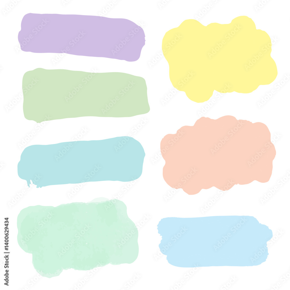 set colourful brush stroke collection
set colourful brush stroke collection