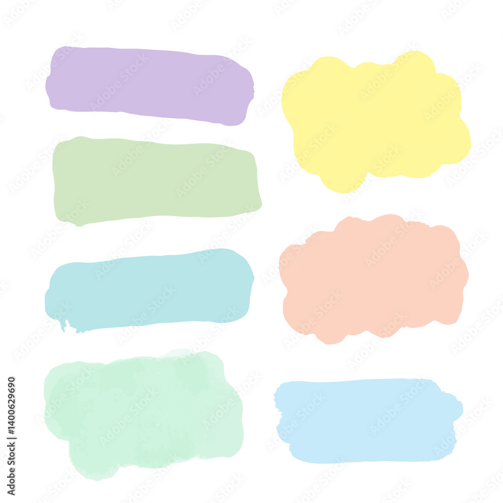 set colourful brush stroke collection
set colourful brush stroke collection