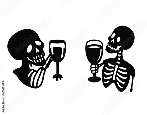 Cartoon skull and crossbones vector icon, a pirate symbol of danger and death