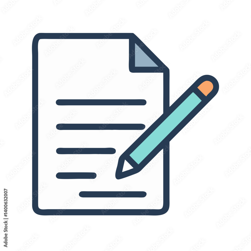 Check Document with Pen Signature Icon Design Check Document with Pen Signature Icon Design