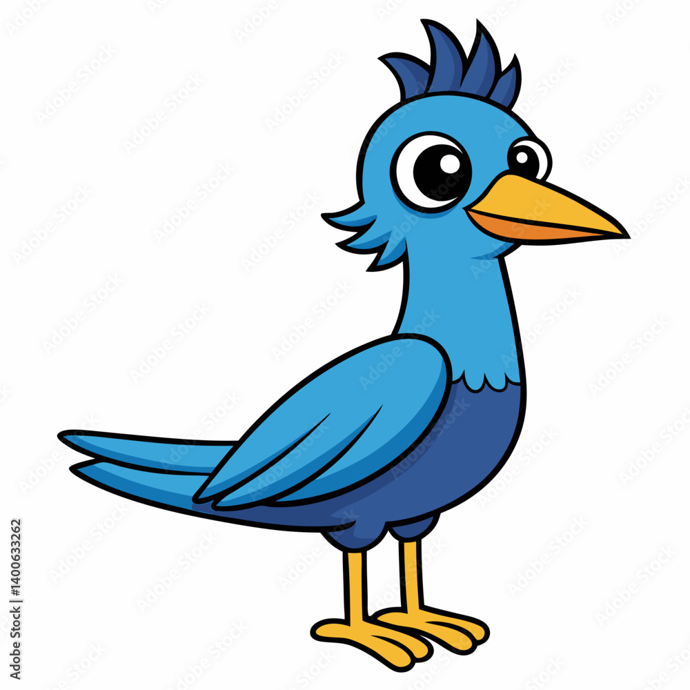 Obraz premium blue bird on a branch