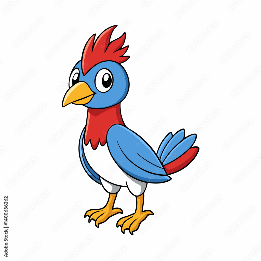 Obraz premium funny parrot cartoon