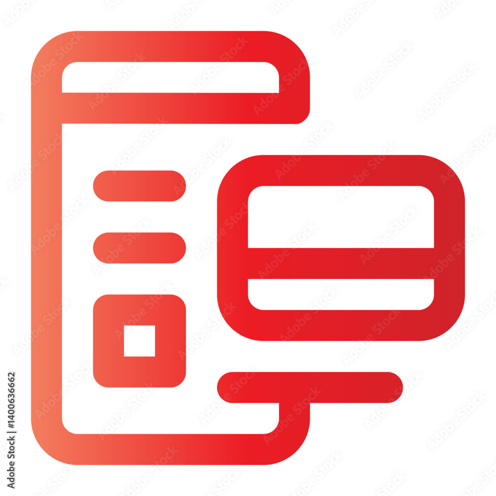 online payment gradient icon online payment gradient icon