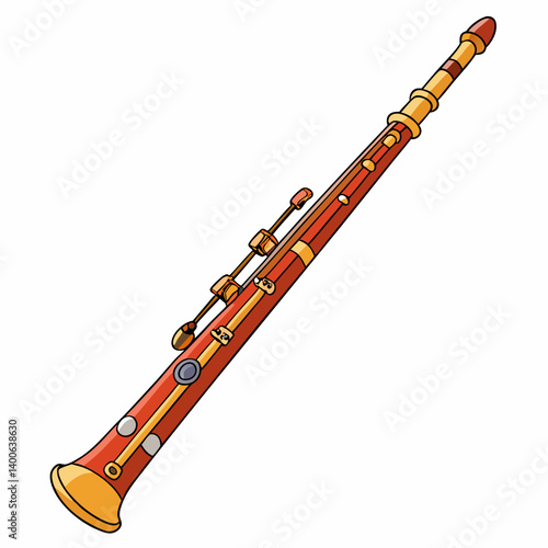 flute isolated on white