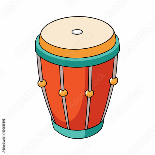 drum, music, percussion, instrument, bongo, musical, djembe, wood, sound, drums, traditional, leather, culture, beat, ethnic, object, illustration, equipment, rhythm, design, art, bongos, timpani, bab
