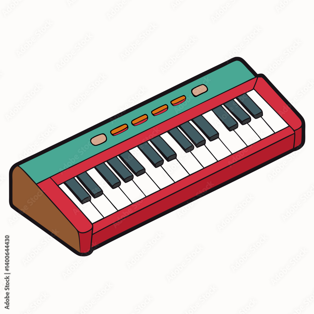 Fototapeta premium piano keys isolated on white