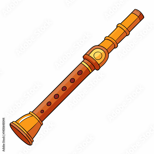 flute isolated on white