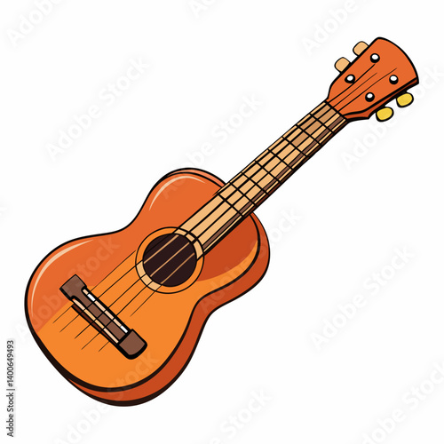 acoustic guitar vector illustration