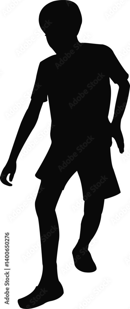 a boy walking body silhouette vector a boy walking body silhouette vector