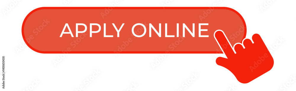 Apply online Web Ui Button Vector Illustration Apply online Web Ui Button Vector Illustration