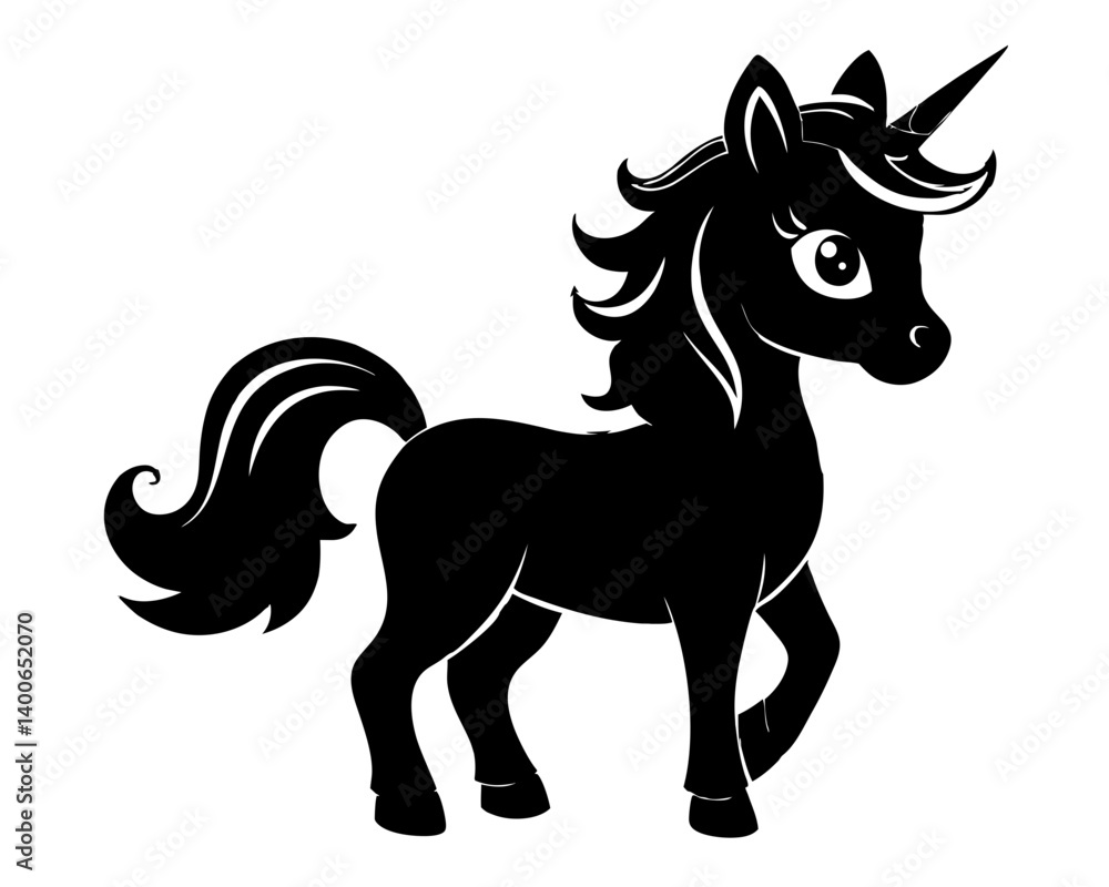 Unicorn SVG & Silhouette Vector | Magical Fantasy Design for Kids Crafts, Party Decor, Apparel & Sticker Unicorn SVG & Silhouette Vector | Magical Fantasy Design for Kids Crafts, Party Decor, Apparel & Sticker