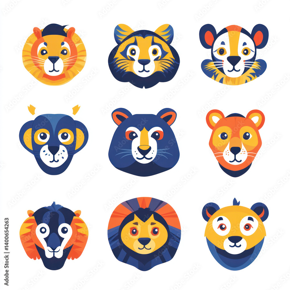 set of funny animals set of funny animals