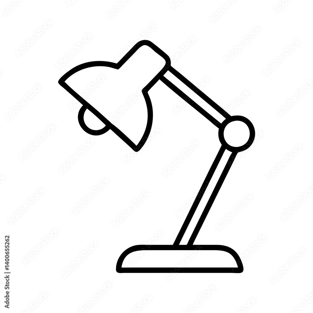 Illustration of a desk lamp task lamp study lamp office lamp reading lamp for home or office use Illustration of a desk lamp task lamp study lamp office lamp reading lamp for home or office use