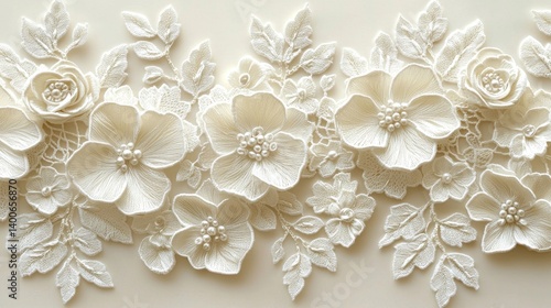 Delicate floral icing design