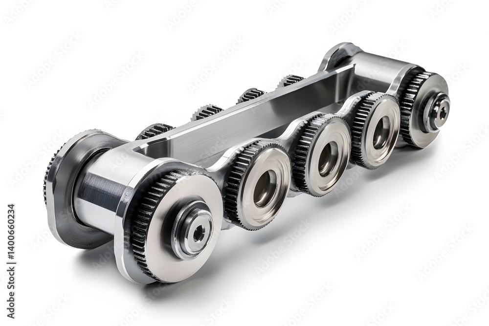 Minimalist Power A Polished Chain Block Showcasing Efficiency Minimalist Power A Polished Chain Block Showcasing Efficiency