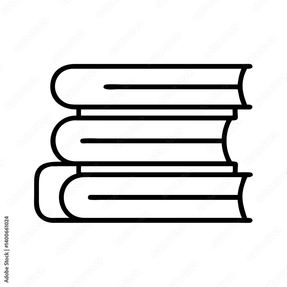 Stack of books vector illustration for education reading library and learning concept design element Stack of books vector illustration for education reading library and learning concept design element
