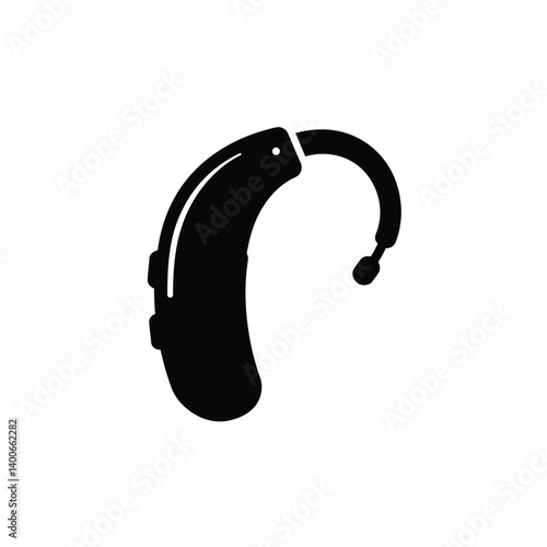 Hearing Aid Vector Illustration Medical Hearing Equipment Device Solution For Deafness