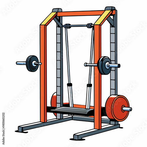 gym equipment vector illustration