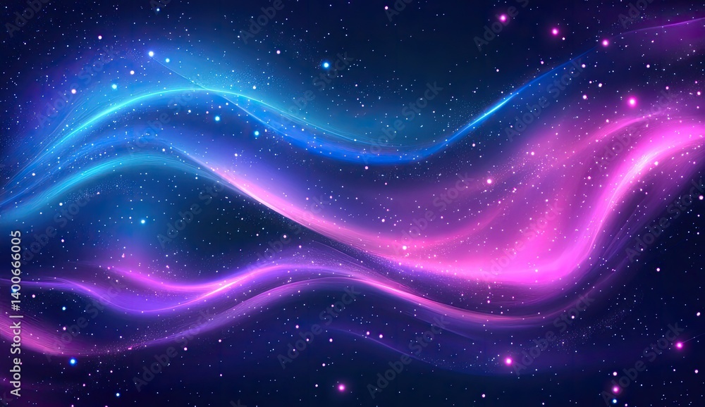 Obraz premium Abstract cosmic waves