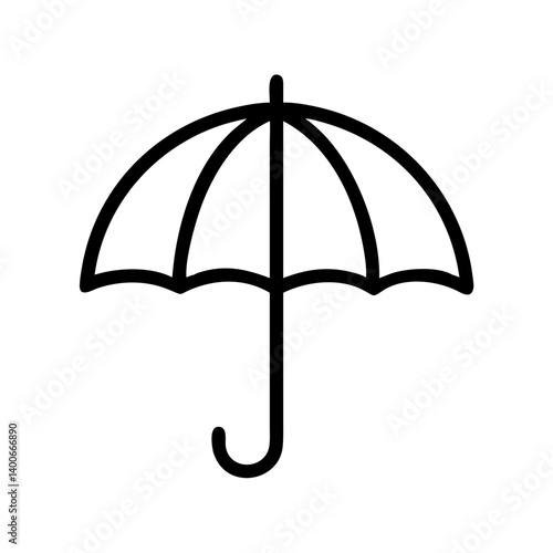 Umbrella icon vector illustration simple flat design for weather forecast protection rain symbol